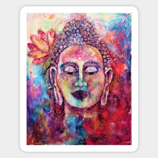 Frida,  love and compassion Buddha impression Sticker